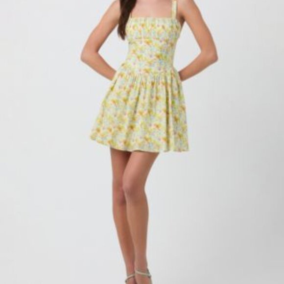 Astr Dresses & Skirts - Astr the Label Floral Milkmaid Mini Dress Size Small